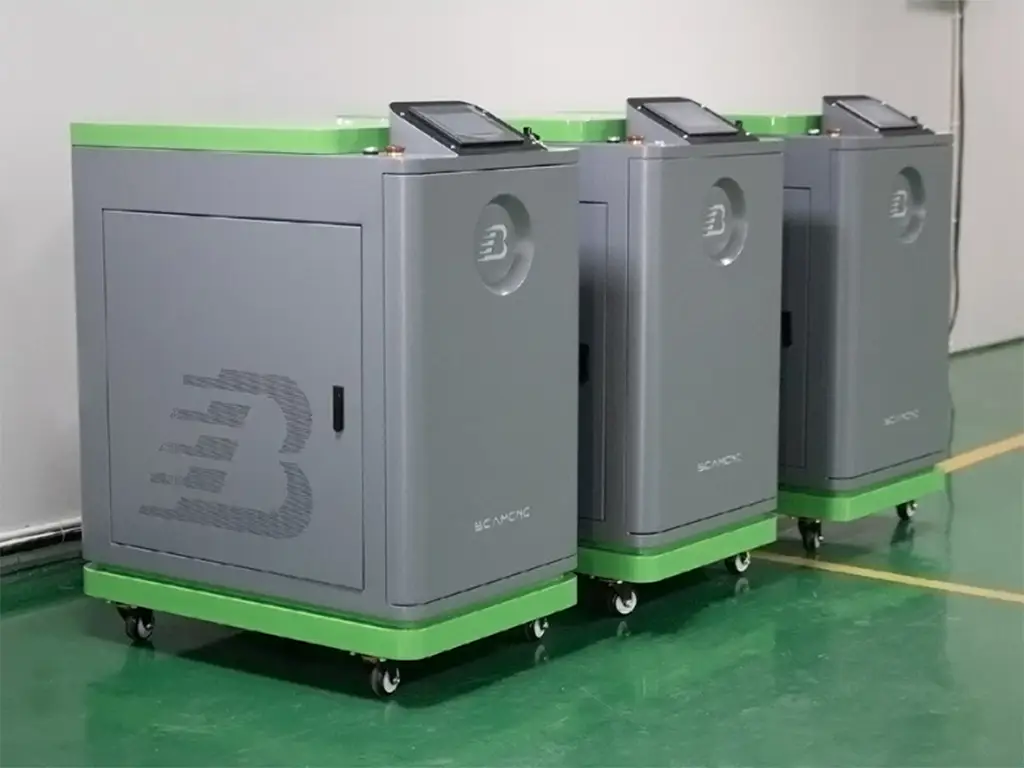 4 in 1 laser welding machine slightly angled left side view