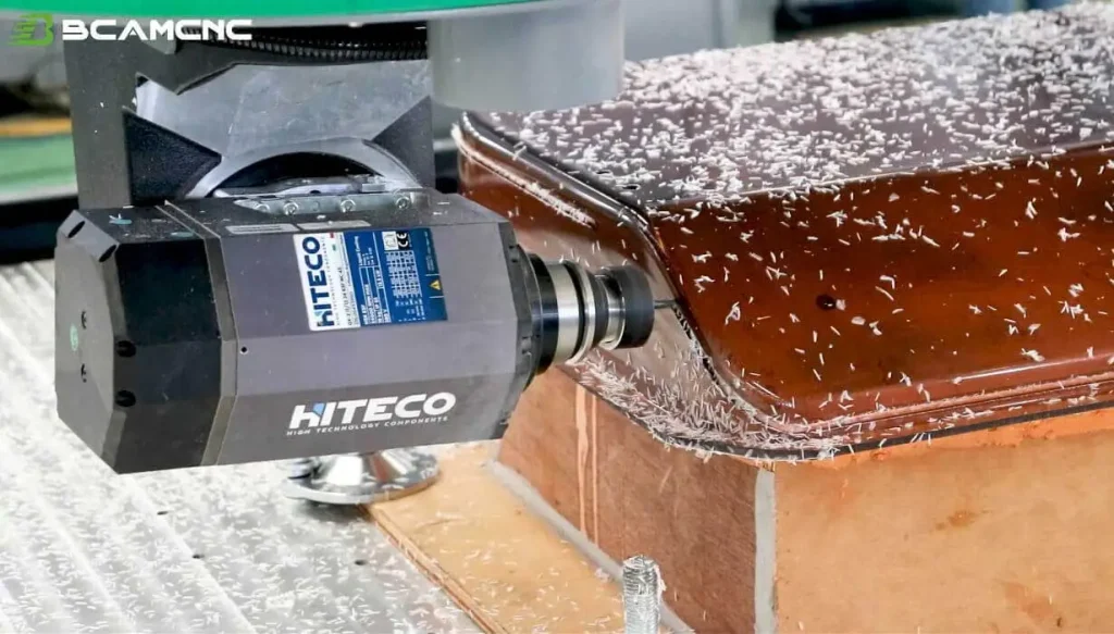 5 Axis CNC Router Cutting Automotive Sheet PE